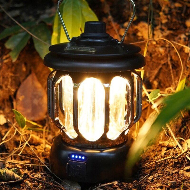 Lampe Camping Rétro Portable, Lanterne de camping